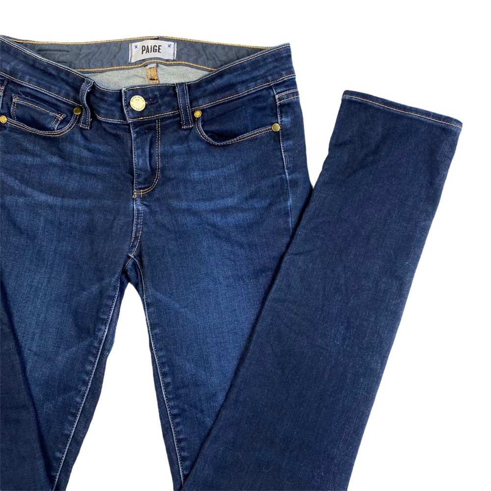 ♦️SOLD♦️PAIGE Skyline Skinny Jeans Surface Wash - Picture 6 of 13